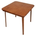 thumbnail image 5 of STAKMORE Straight Edge 32" Square Folding Card Table, Cherry Finish, 5 of 9