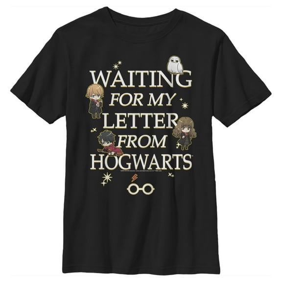 Boy's Harry Potter Letter From Hogwarts Graphic Tee Black X Large