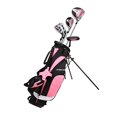 thumbnail image 1 of Ensemble de Club de Golf Junior Gaucher Rose pour 9 à 12 Ans, 1 of 5