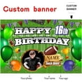thumbnail image 2 of Custom Happy Birthday Decorations Backdrop, Personalized Glitter Sign, Banner, Party Supplies Photo Background for Men, Women 5*3FT, 2 of 7