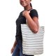 thumbnail image 2 of Paquete de 3 bolsas reutilizables de algodón para la compra de comestibles, 3 diseños, 15 x 16,5 x 3,5 pulgadas, 2 of 8