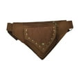 thumbnail image 3 of yuksok Hip Belt Waist Bag Thigh Drop Leg Bag Vintage Wallet Purse Fanny Pack Crossbody Bag for Carnival Holiday Party Festival Brown, 3 of 9