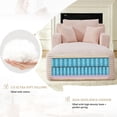 thumbnail image 5 of FFH 65.4" Chaise Lounge Indoor, Modern Corduroy Fabric Indoor Lounge Chair, Sleeper Sofa for Living Room, Small Space, Pink, 5 of 10