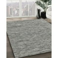 thumbnail image 2 of Ahgly Company Indoor Round Contemporary Gray Abstract Area Rugs, 6' Round, 2 of 6