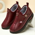 thumbnail image 2 of Fesfesfes Womens Snow Boots Winter Warm Booties Lined Anti-Slip Ankle Boots Outdoor Comfortable Warm Shoes Womens Shoes Dressy Casual 7(39), 2 of 8
