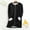 Black, variant on Women's Fluffy Oversized Coat Comfort,Women Fall and Winter Loose Long Sleeved Round Neck Full Zipper Thick Wool Lambhair Warm Top Jacket with Pockets Black S