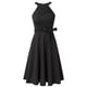 thumbnail image 3 of Vestido de cóctel vintage de encaje bordado con hombros descubiertos para mujer, 3 of 5