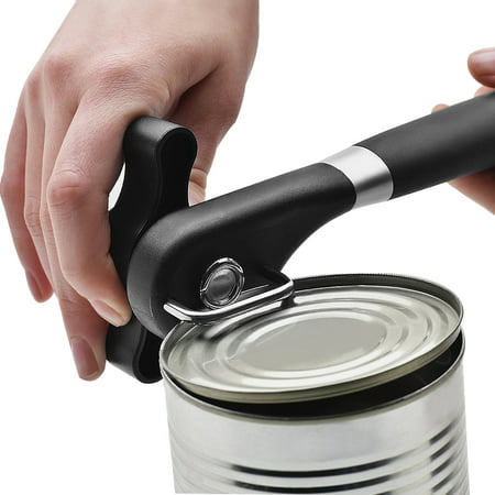 Food-Safe Stainless Steel Manual Professional Smooth Edge Safety Can Opener with Easy Turn Knob, Soft Comfortable Ergonomically Designed Anti Slip Grips Handle - (Best Stainless Steel Appliances For The Money)