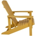 thumbnail image 3 of Flash Furniture Charlestown All-Weather Poly Resin Wood Adirondack Chair in Yellow, 3 of 5