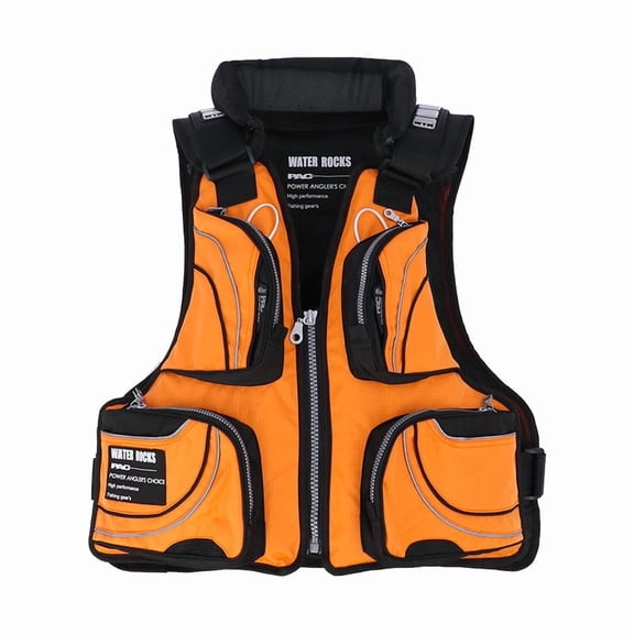 2025 New sea fishing life jacket, rock fishing vest, vest, fishing suit, boat fishing multi-pocket multi-functional professional adult average size