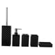 thumbnail image 2 of Juego de 5 accesorios de baño, portacepillos de dientes, decoración, baño práctico Negro, 2 of 8