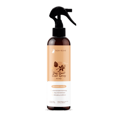 UPC: 0850027253084 | kin+kind Dog Deodorizing Spray – Safe Natural & Easy to Use Pet Odor Eliminator – Premium Dog Detangler Spray Formula Made w/ Aloe – Dog Deodorizer for Smelly Dogs Made in the USA (12 fl oz)