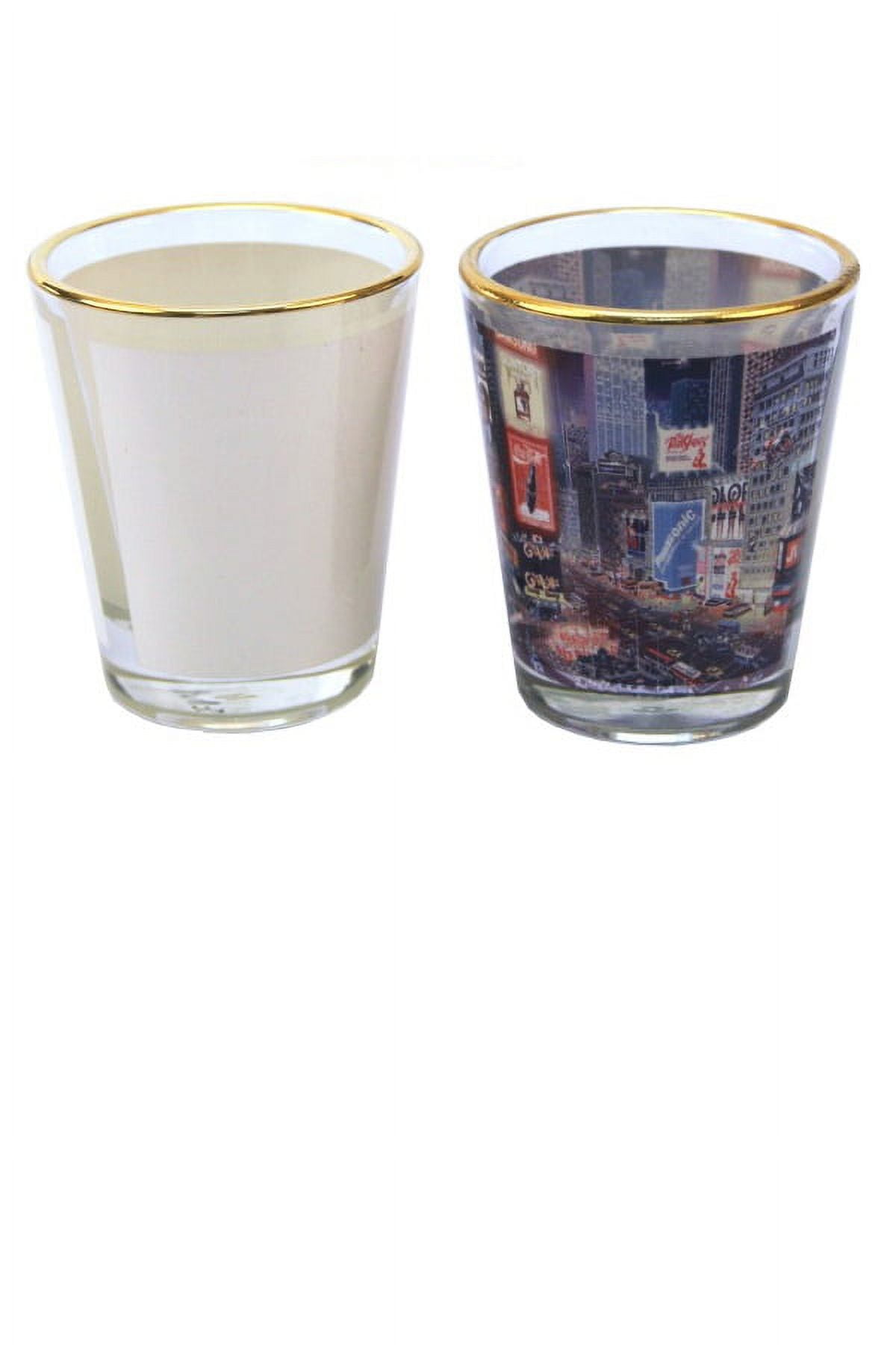 12 Blank Sublimation Coated Ceramic White Shot Glasses Tequila 1.5 ounces  Heat Thermal Transfer Dye