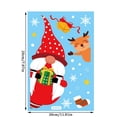 thumbnail image 3 of Christmas Theme Window Sticker Elk Snowflake Santa Claus Window Decorations Clings Decal Stickers Portable No Adhesive Stickers (A3), 3 of 3