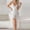 White, variant on NominalSnug Nightgowns for Women Lingerie Wrap V Neck Split Mesh Sheer Nightdress Strappy Long Nightgown Chemise Sleepwear