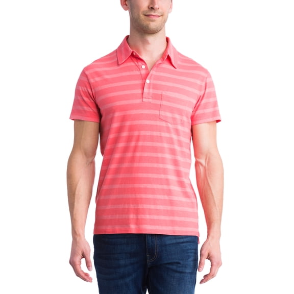 Grayers CLARET RED Hastings Textured Stripe Polo, US Small