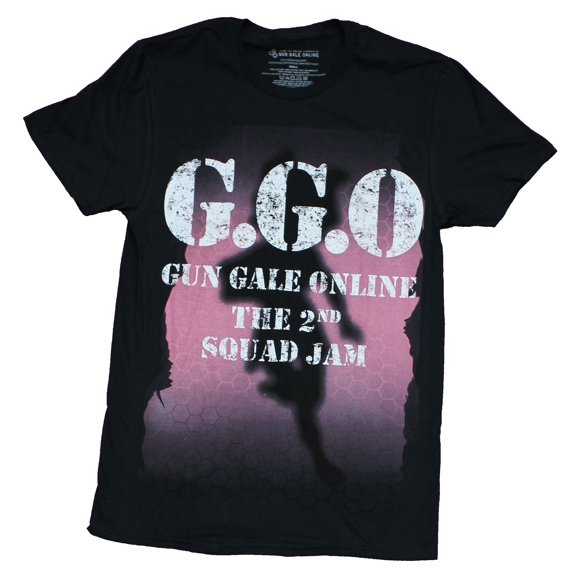 Sword Art Online Gun Gale Mens T-Shirt - 2nd Squad Jam Logo (Medium)