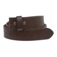 thumbnail image 2 of Snap On Cowhide Full Grain Stitching-Edged Leather Belt Strap, 2 of 3