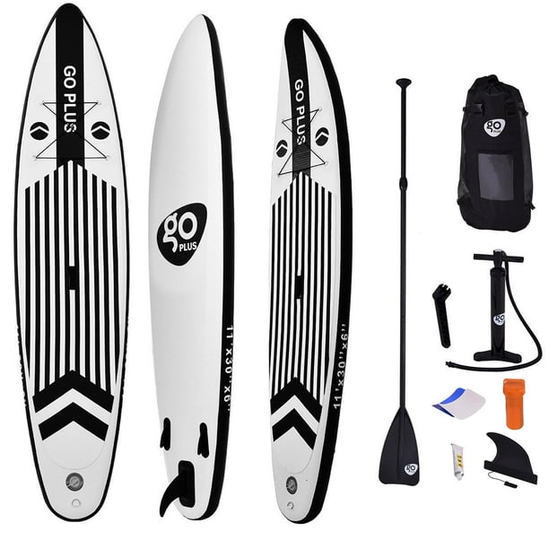 Goplus 11' Inflatable Stand Up Paddle Board w/ Adjustable ...