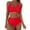 01-Red, variant on Dezsed Womens Two Piece Bathing Suits High Waisted Bottom Tummy Control Swimsuits Vintage Print Wrap Front Bikini Swimwear Blue M