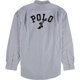 thumbnail image 2 of Ralph Lauren Mens Embroidered Oxford Button Up Shirt, navy, L Neck, 2 of 2