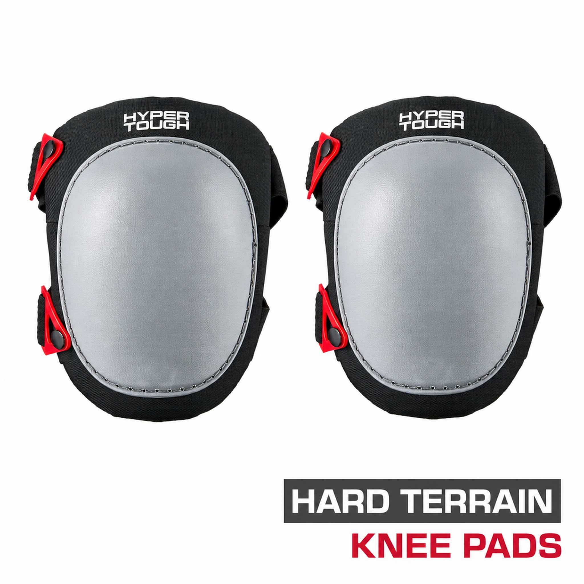 Hyper Tough Hard-Shell Rocker Kneepads 8.75 inch high with Foam