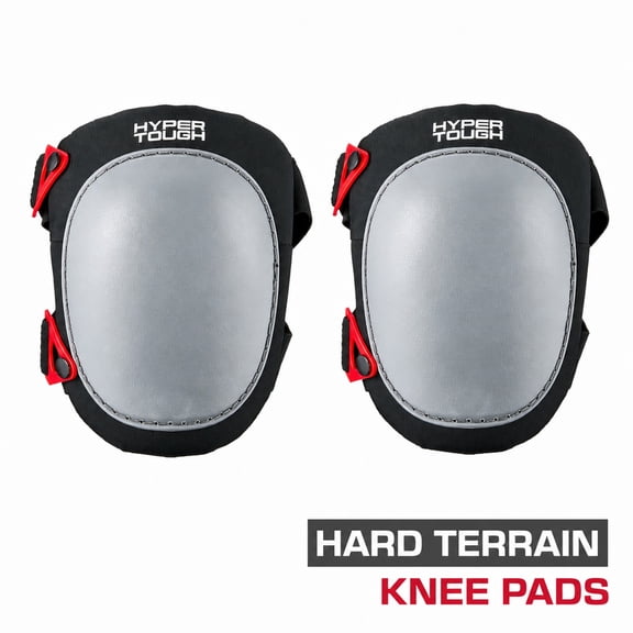 Hyper Tough Protective Hard-Shell Rocker Knee Pads, 2 Pack