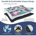 thumbnail image 3 of Floral Picnic Blankets Waterproof Foldable Picnic Blanket 80"x 80" Flower Picnic Mat 3-Layer Thicking Outdoor Picnic Blanket Sandproof Lightweight Beach Picnic Blanket with Strap Machine Washable, 3 of 6