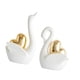 thumbnail image 1 of 2 figuras de cisne de cerámica para decoración de pareja, adorno para sala de estar. Blanco, 1 of 9