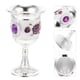 thumbnail image 2 of 2 copas pequeñas de aleación para vino blanco con diseño de flores para fiestas., 2 of 5