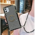 thumbnail image 2 of Compatible for iPhone 11 6.1" Case,IBAOLE Elegant Premium Rice Grains Square Protective Reinforced Corners Shockproof Back Kickstand Back Case with Crystal Strap (Light Gray, 2 of 6