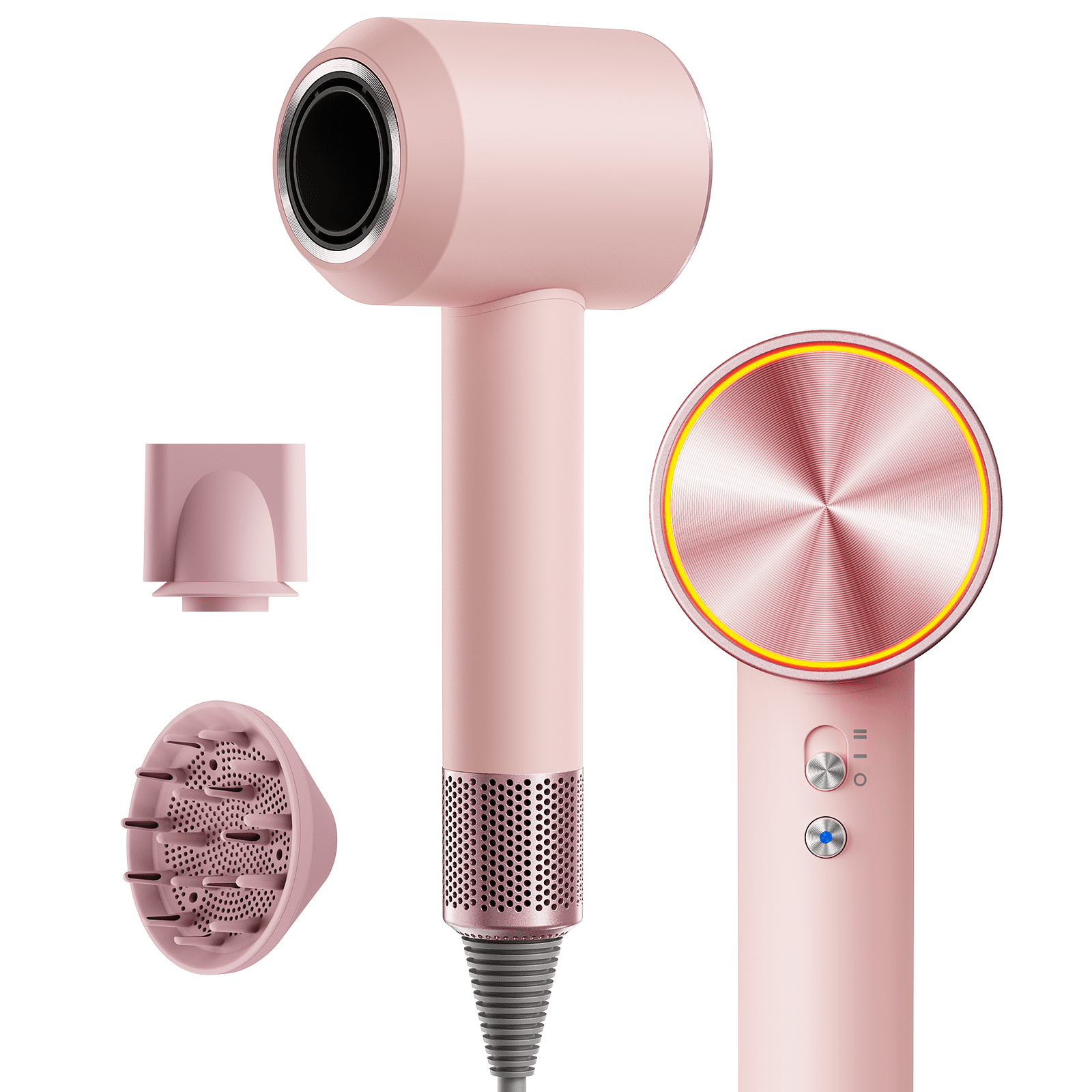 AJUFOM Ionic Hair Dryer, 110,000 RPM Ionic Blow Dryer, Professional Hair Dryer, 6 Speed Modes
