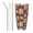 Straw Three-piece Set, variant on Logiee Beautiful Fox Print 20OZ Car Cup with Lid, Stainless Steel Vacuum Insulated Double Wall Travel Tumbler, Durable Insulated Coffee Mug,Thermal Cup with Straw-Straw Three-piece Set