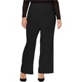 thumbnail image 1 of Pantalones de pierna ancha casuales sólidos para mujer INC, negro, 22W I-N-C Pierna ancha, 1 of 1