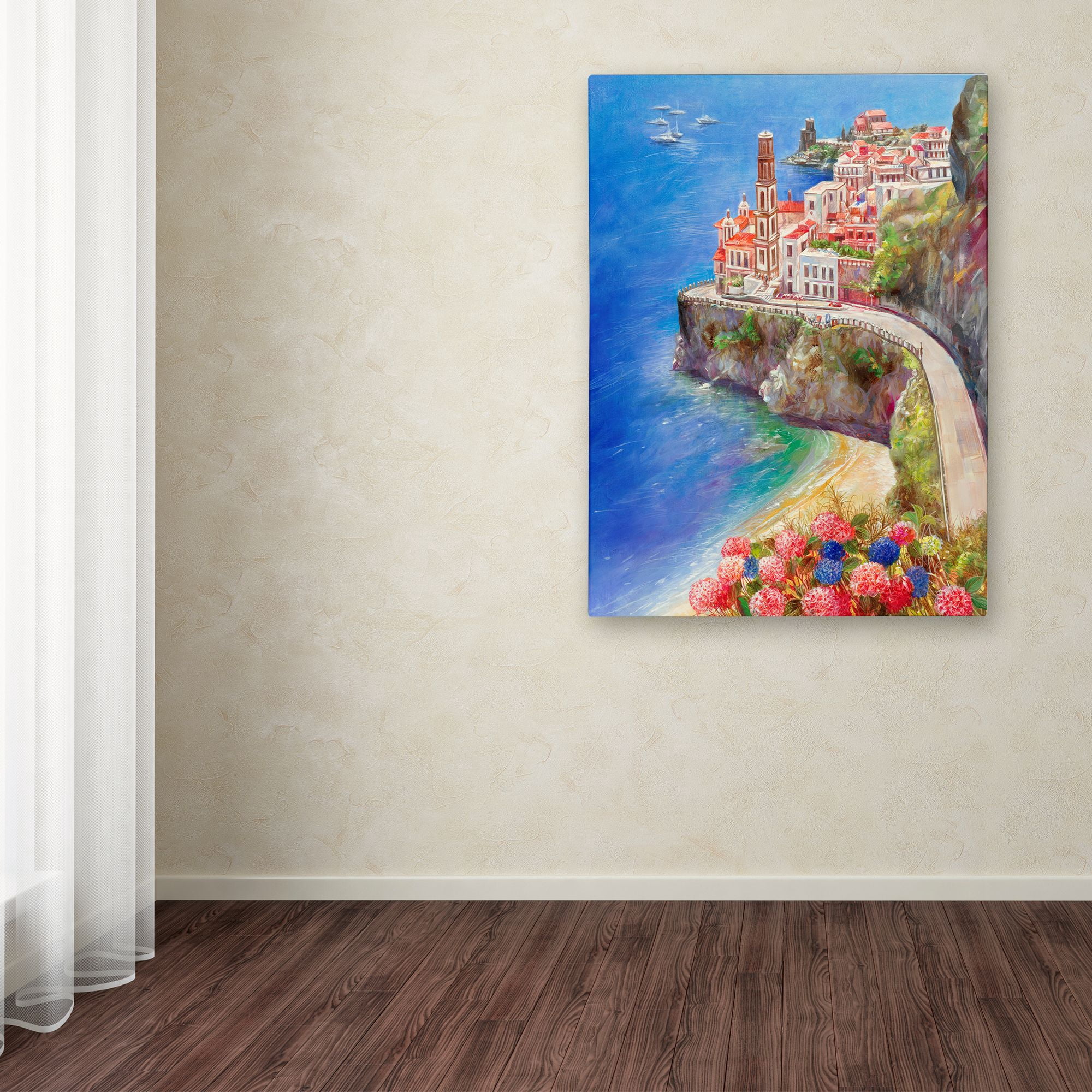 Trademark Fine Art 'Mediterranean Town II' Canvas Art by Li Bo