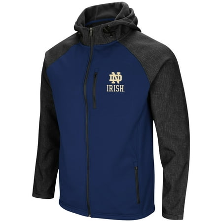 Fleece Notre Dame Irish Jacket - Colosseum Notre Dame Fighting Irish Mens Hut Full Zip Hooded Jacket-small