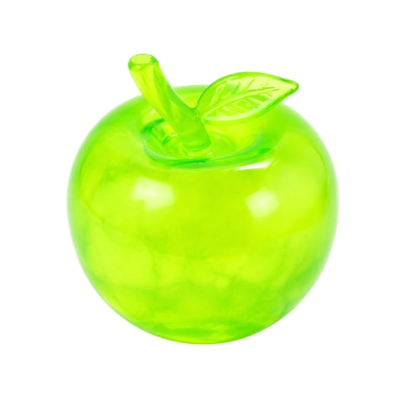 Green Apple Crunchy Squishy Stress Ball with Satisfying Bead Texture, 1 Pack, Vibrant Green, for Relaxation Relief, Squeeze Toy