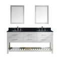 thumbnail image 1 of Virtu MD-2272-BGRO-WH-001 Caroline Estate 72 Inch Double Bathroom Vanity Set In White, 1 of 9