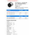 thumbnail image 2 of A/C Compressor 1 - Compatible with 2001 - 2005 Mitsubishi Montero 2002 2003 2004, 2 of 2