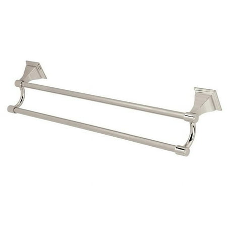 Kingston Brass Monarch 24-Inch Dual Towel Bar With Polished Nickel BAH6123PN