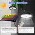 thumbnail image 3 of Lámpara colgante solar para jardines y gallineros: regulable en interior, con energía solar, sensor de cuerpo humano, carga automática durante el día, cable de 5 m, ahorro de batería para patio,, 3 of 5
