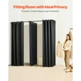 thumbnail image 2 of VEVOR Fitting Room Portable Dressing Room 79 x 39 x 79 in Privacy Space (Black), 2 of 9