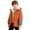 01-Orange, variant on Swanpen Boys Winter Lined Hooded Jacket, Color Block Windproof Thick Padded Coat, Warm Thermal Kids Outerwear for Cold Weather
