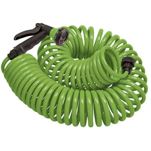 0.375 in. x 25 ft. Green Garden Hose Combo
