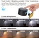 thumbnail image 3 of LED, apliques de pared con 3 temperaturas de color y 3 niveles de brillo, batería recargable, bola magnética de rotación de 360°, lámparas para niños, estudio de mesita de, 3 of 7