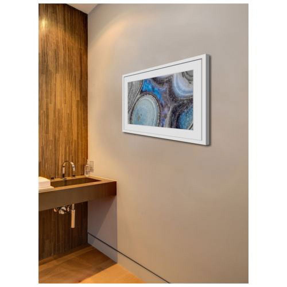 "Blue Flame" Framed Painting Print