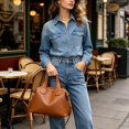 thumbnail image 2 of Sunyuer Crossbody Bags for Women Vegan Leather Top Handle Bag Trendy Handbags with Adjustable Strap, 2 of 7