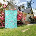 thumbnail image 3 of Zufioo Seashell And Starfish Print Double Sided Garden Flag, Outdoor Decorative Flag, Garden Yard Flag, Ideal Home Decoration-12.5"x18", 3 of 9