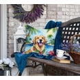 thumbnail image 4 of Golden Retriever Luau Throw Pillow 18 in x 18 in, 4 of 5