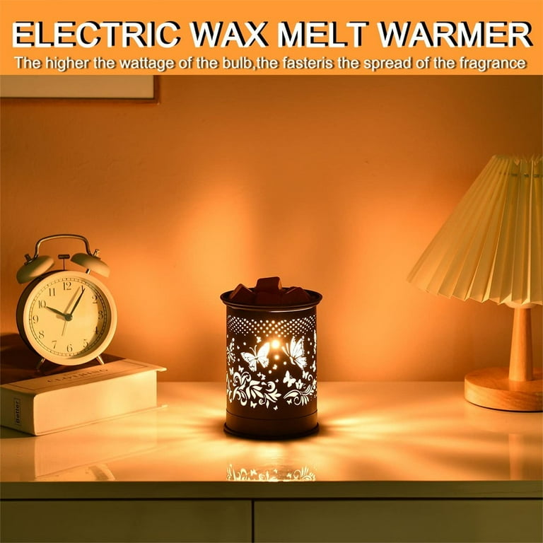 Battery operated candle wax warmer outlet